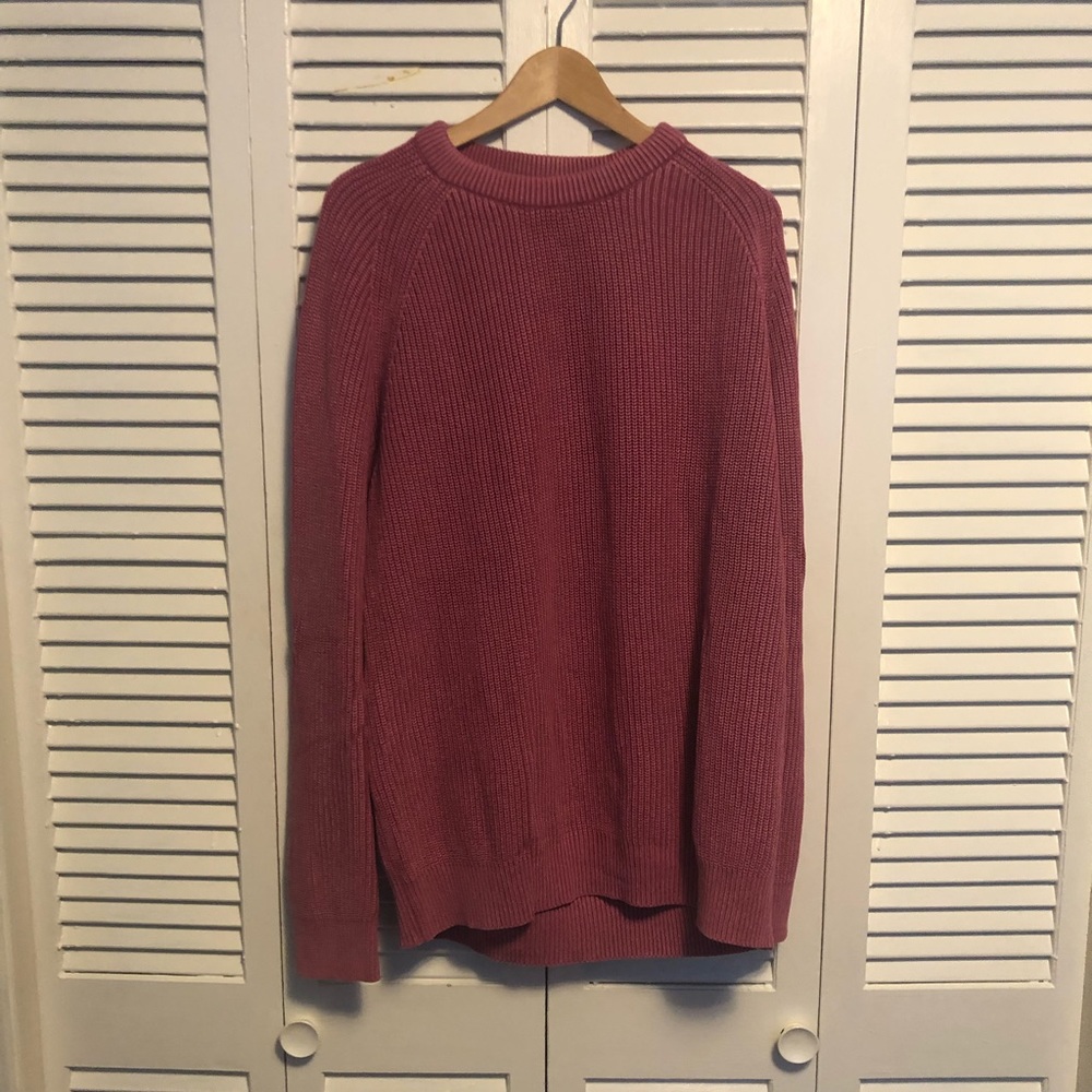 EUC. H&M Men's Pink Shaker Knit Sweater. Size XL. Vintage.